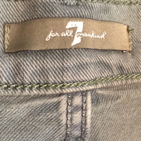 7 For All Mankind High Waist Army Short. 26 - Picture 13 of 13